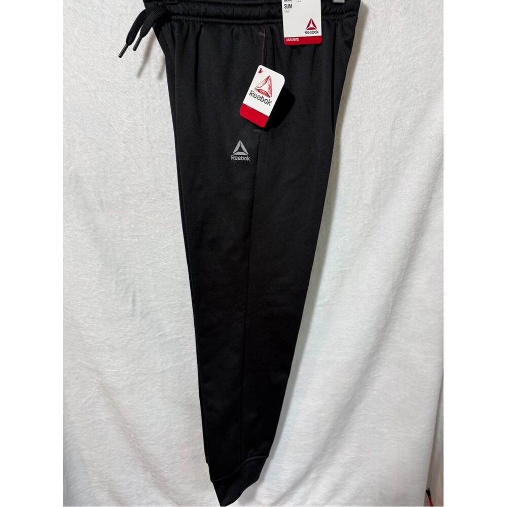 Reebok Black Athletic Joggers with Logo